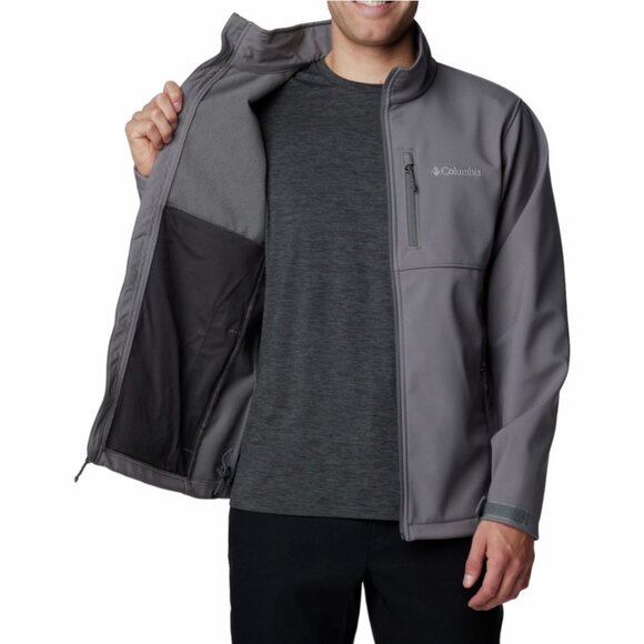 New Columbia Men’s Ascender Soft shell Jacket Size XXL tall Full Zip Gray NWT - Picture 9 of 14
